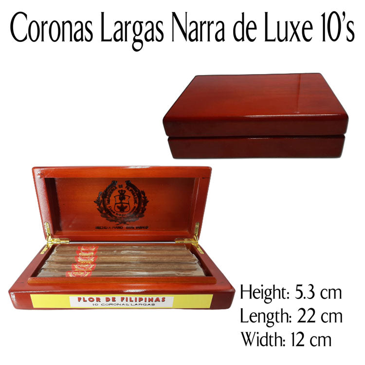 Flor de Filipinas Coronas Largas Narra de Lux 10's