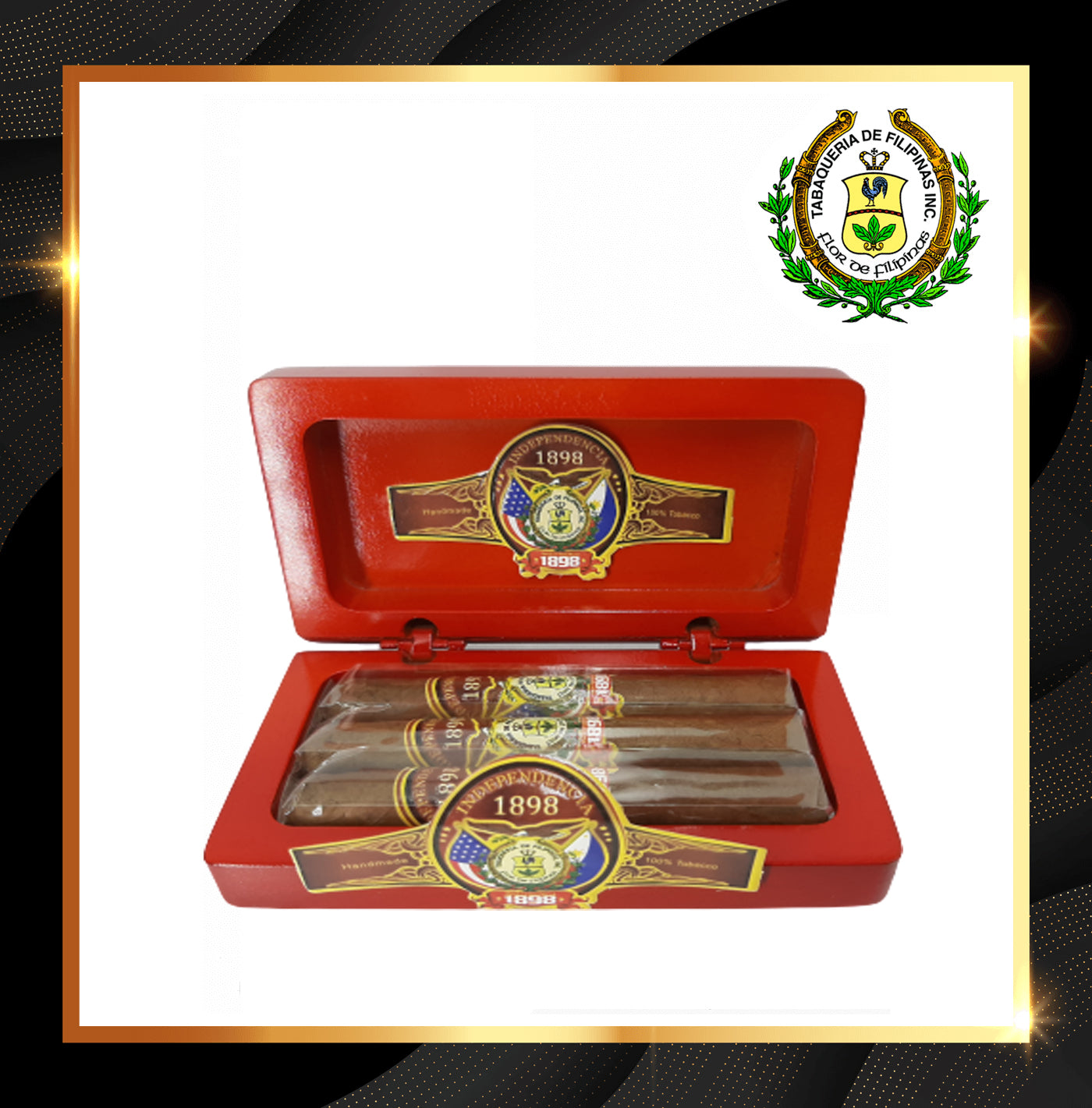 Independencia 1898 Half Coronas Narra de Lux 3's
